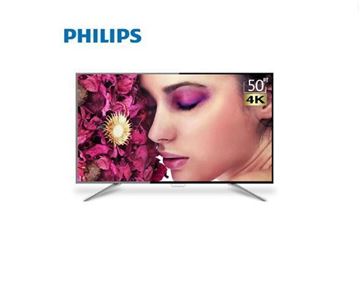 图片 飞利浦（Philips）50PUF6112/T3 50英寸4K超高清硬屏液晶电视机 支持有线/无线连接 3840x2160分辨率 LED显示屏 二级能效 配座架 包安装 一年保修 黑色